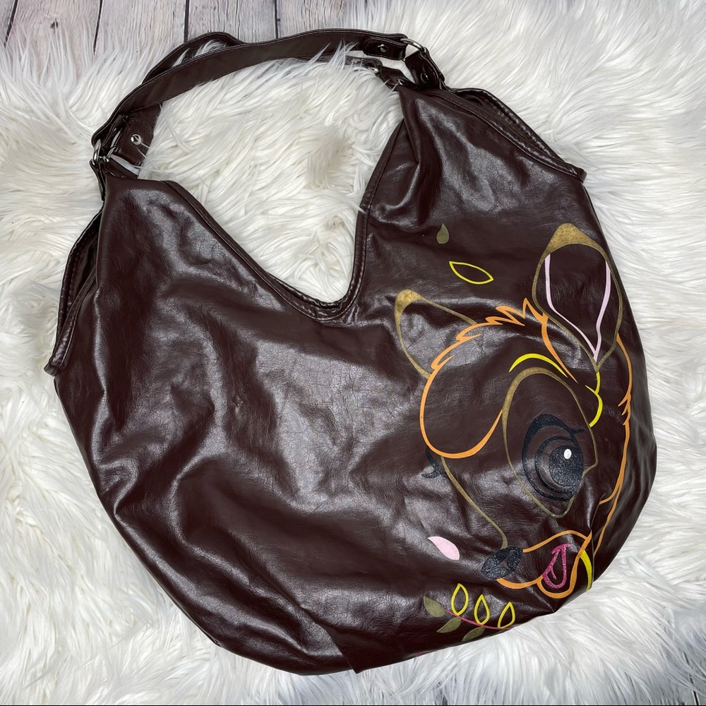 Disney Brown Hobo Bag with Bambi Design